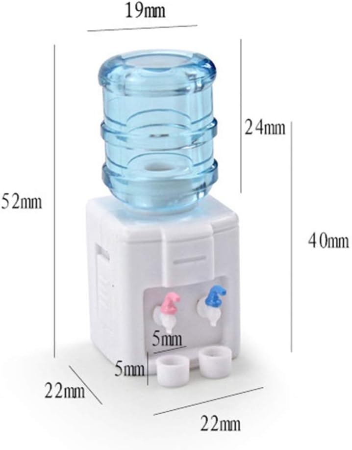 comfrt 2 Sets Dollhouse Water Dispenser Plastic Miniature Water Dispenser Mini Household Water Cooler Toy Dollhouse Furniture Accessory Decoration - Image 2