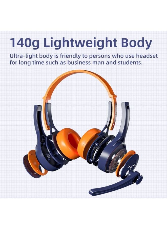SOYTO SY-G30 Wired Noise Cancelling Ergonomic Gaming Headset, Interface:3.5mm(Blue Orange)
