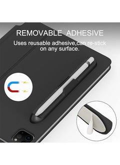 Generic iPencil Holder Sticker for Apple Pencil 1st/2nd Generation Strong Adhesive Silicone Holder Sticker [Magnetic Attach Design] Accessories Capacitive pen holder Anti Drop Loss for iPad Stylus Pens Black  - Image 3