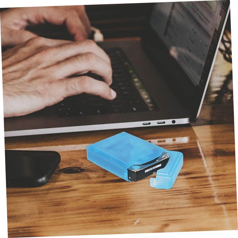 5 Pack Anti Static Hard Drive Case Portable Storage Box Mixed Colors Easy Identification - Image 4