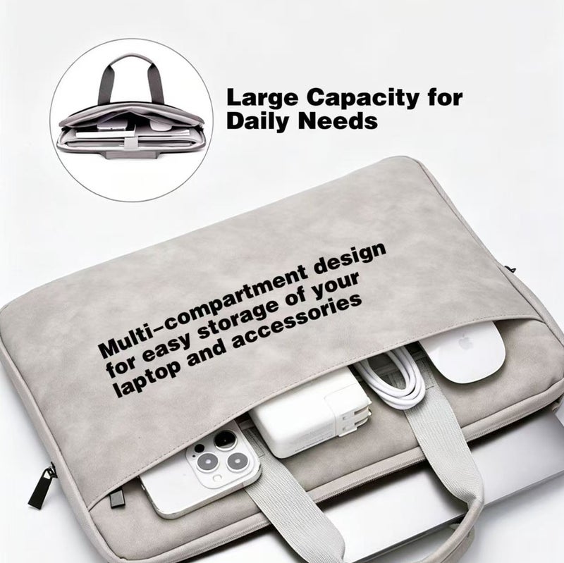 YZMA GLOBAL Waterproof Lightweight 13-14 Inch Laptop Bag Multi Pocket Business Shockproof Notebook Case - Image 2