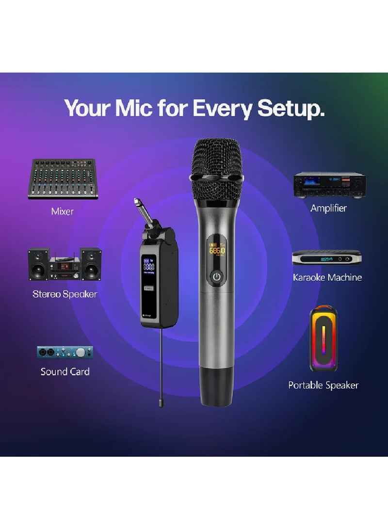 Magic Star Professional UHF Wireless Microphone Set M82 - Image 4
