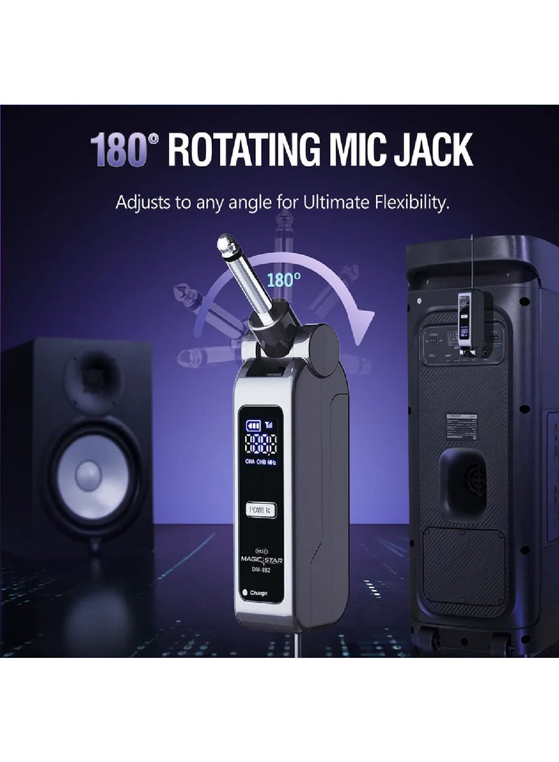 Magic Star Professional UHF Wireless Microphone Set M82 - Image 5