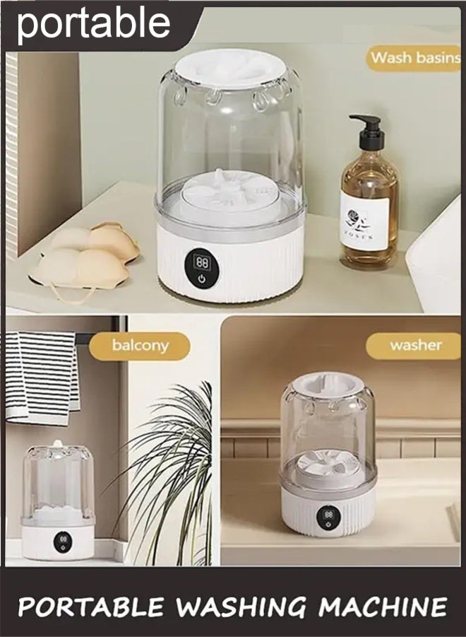 APEX 1L Portable Underwear Washer, 2025 Upgraded Mini Washing Machine | Cordless & Rechargeable Laundry Cup for Bra, Underwear, Socks Compact Travel-Friendly Washer - Image 3