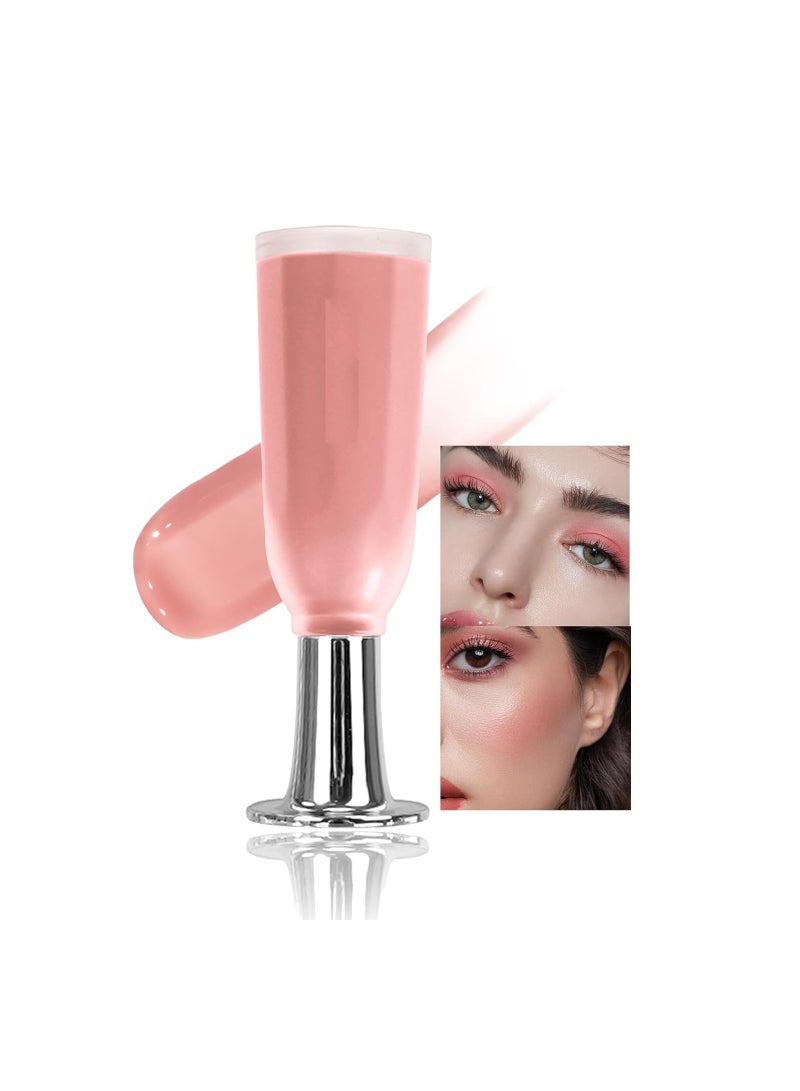 Soft Liquid Blush - Lightweight Velvet Beauty Blush for Cheeks, Long-Lasting & Breathable, Natural Dewy Finish, Moisturizing Glossy Formula, 02 Tender Powder (1 Pack)  - Image 1