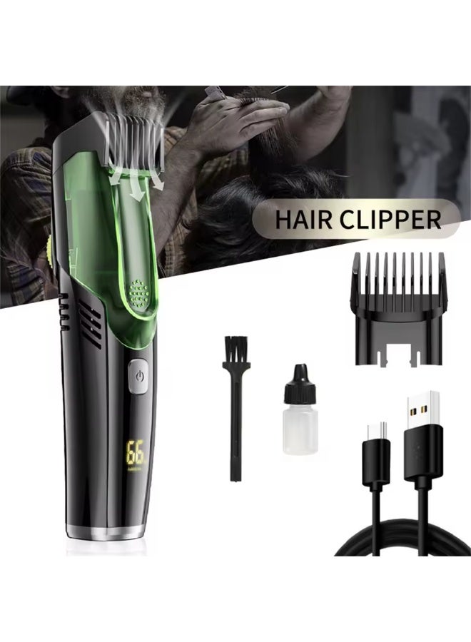 BlueFire Vacuum Beard Trimmer for Men – IPX7 Waterproof Electric Beard & Mustache Trimmer with Built-in Hair Vacuum, Ultra-Sharp Stainless Steel Blades, Dual Motor Power & 20 Adjustable Lengths | USB Rechargeable Cordless Grooming Kit for Face, Sideburns & Stubble – Mess-Free Precision Trimmer for Perfect Styling, Wet/Dry Use, Long Battery Life, Ideal Gift for Men - Image 1