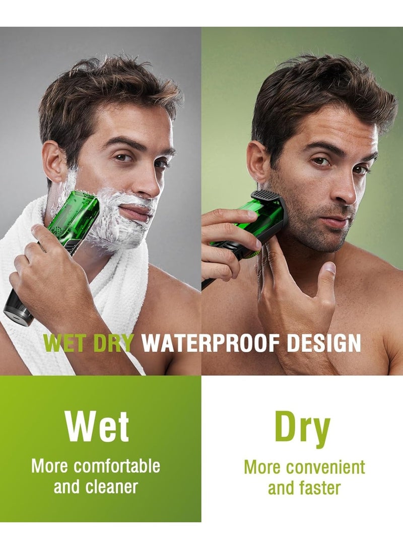 BlueFire Vacuum Beard Trimmer for Men – IPX7 Waterproof Electric Beard & Mustache Trimmer with Built-in Hair Vacuum, Ultra-Sharp Stainless Steel Blades, Dual Motor Power & 20 Adjustable Lengths | USB Rechargeable Cordless Grooming Kit for Face, Sideburns & Stubble – Mess-Free Precision Trimmer for Perfect Styling, Wet/Dry Use, Long Battery Life, Ideal Gift for Men - Image 4