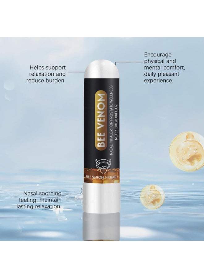 ximonth Herbal Bee Venom Nasal Inhaler – Men’s Wellness Support for Prostate Care, Natural Aromatic Formula, Easy Inhalation, Refreshing Botanical Scent, Compact Design for Daily Lifestyle Use - Image 3