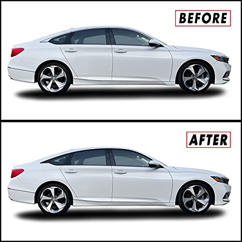 SlickMod Chrome Delete Blackout Vinyl Overlay for 2018-2022 Honda Accord Sedan Window Trim (Gloss Black) - Image 1
