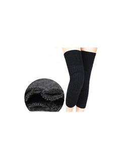 Black Unisex Winter Warm Thicken Cashmere Wool Knee Brace Support Pads Leg Warmers Thin Knee Sleeves for Men and Women Sports and Daily Wear (Black) - pzsku/Z6A73601F1FD9621A9A44Z/45/_/1731057232/278d6c6f-7387-44a5-bfb0-febe40ac5d7f