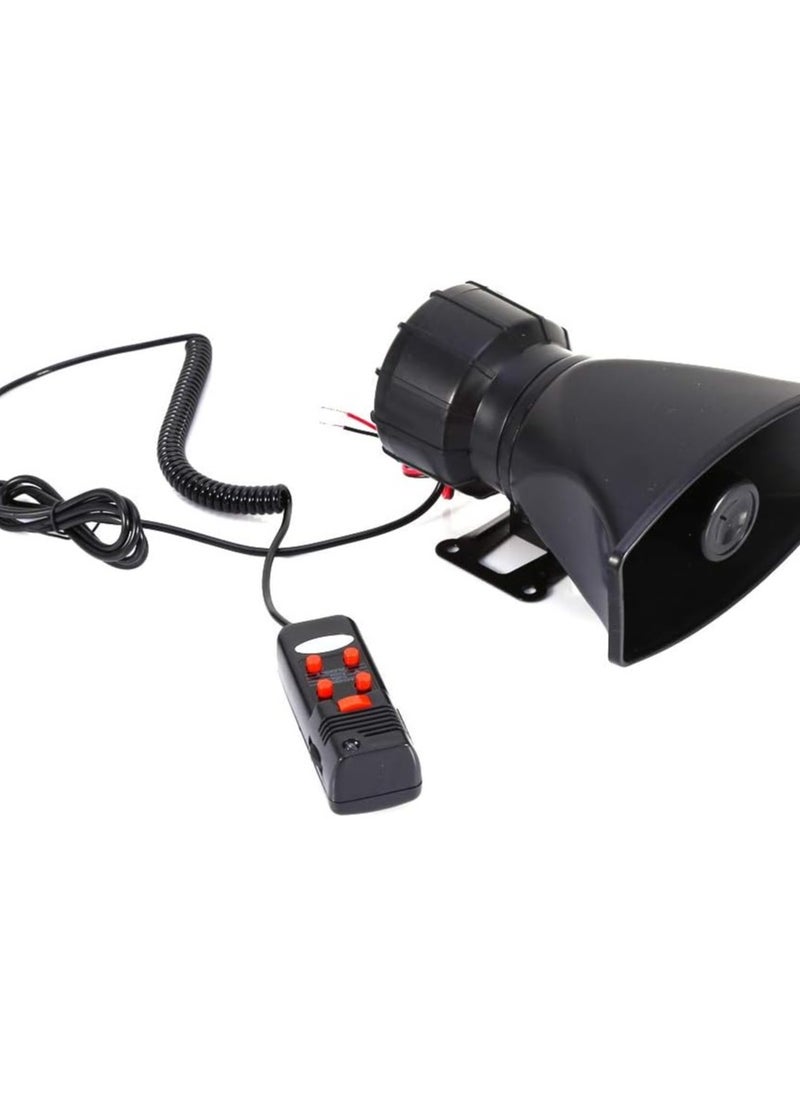 Generic - Sound Warning Megaphone For Car, Megaphone for Van, Car Siren Megaphone, 5 Sounds Tone Megaphone Loud Air Horn Siren Speaker, for Car Van Truck, 300Db - Image 1