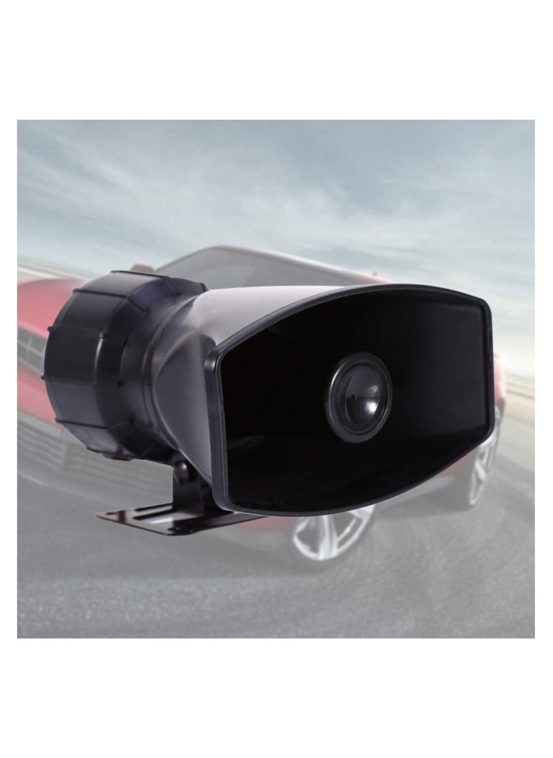 Generic - Sound Warning Megaphone For Car, Megaphone for Van, Car Siren Megaphone, 5 Sounds Tone Megaphone Loud Air Horn Siren Speaker, for Car Van Truck, 300Db - Image 1