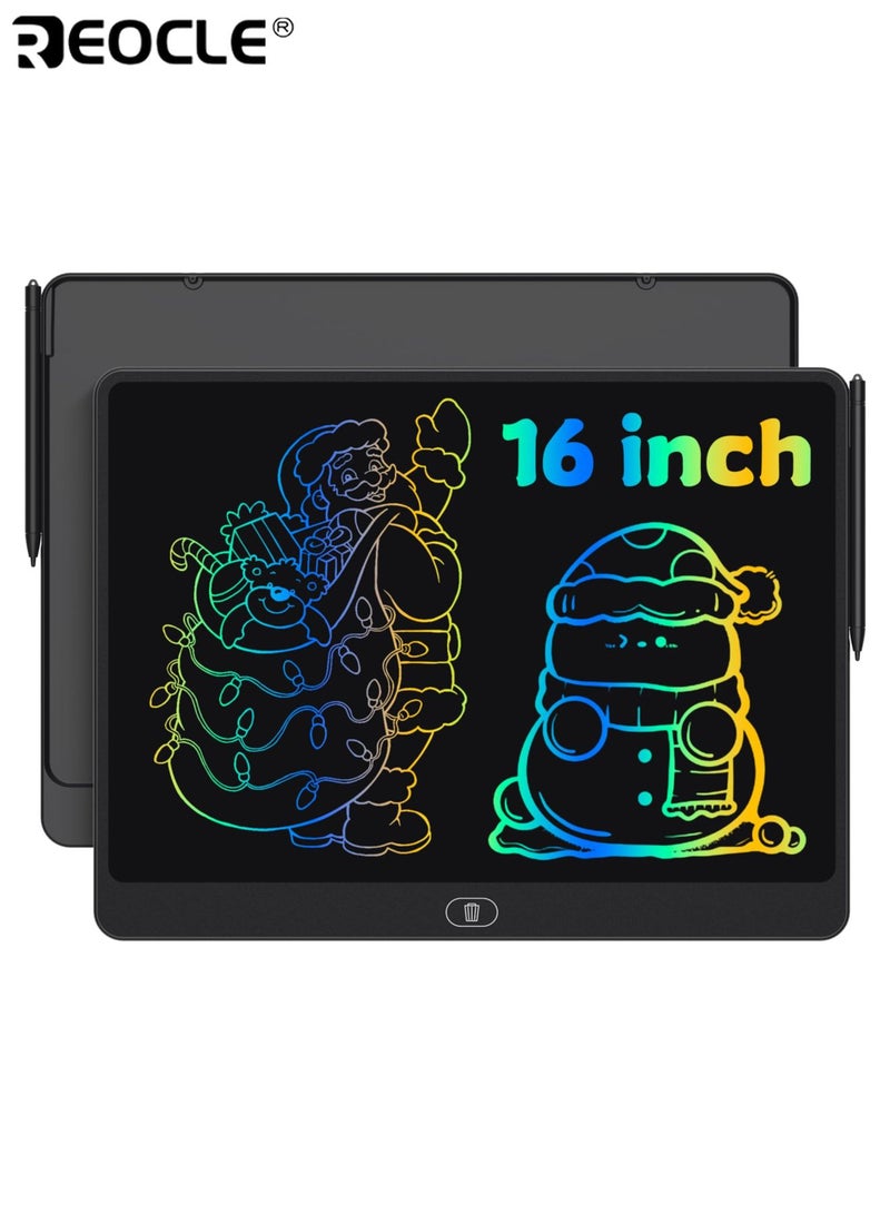 REOCLE Kid's Magnetic Drawing Board with One-Button Erase and Writing Practice Design Kids Doodle Toy with Magnetic Pen for Children Educational Play - Image 1