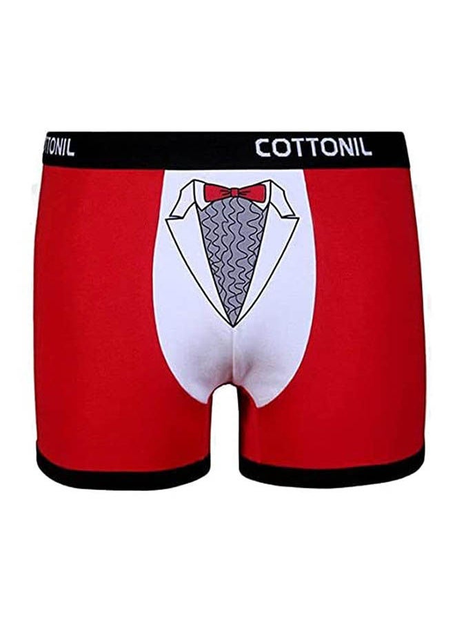 COTTONIL Plain Basic Mid-Rise Boxers