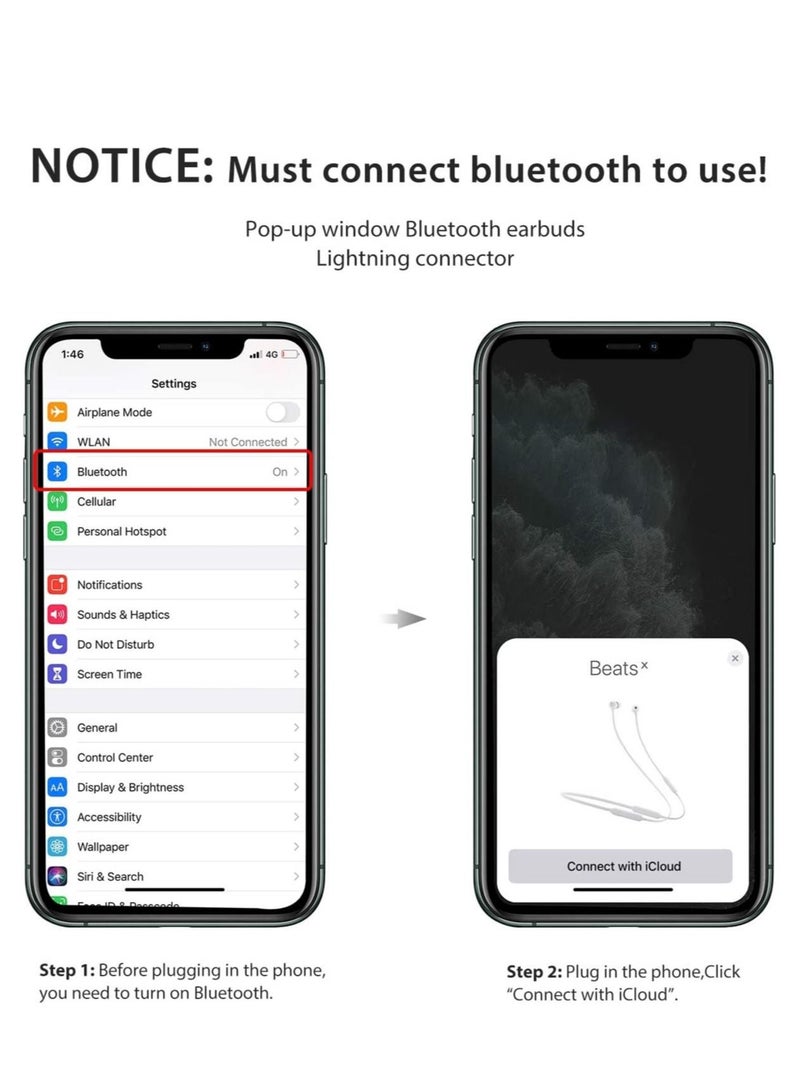 iPhone Headphones, [MFI Certified] Earphones Wired Stereo Sound Earbuds with Microphone and Volume Control, Compatible with iPhone 14/13/12/SE/11/XR/XS/X/7/7 Plus - Image 2