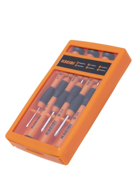Precision Screwdriver Set 6Pcs, Mini Repair Screwdriver Kit with 6 Different Size Slotted and Philips Screwdrivers, Non-Slip Handle,  Perfect for Electronics, Eyeglass, Computers, Laptops, Phones, Watch and Jewelers.