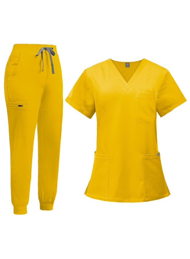 NIBEMINENT Doctor Nurse Work Wear Women  Surgical Gowns Healthcare Nursing Articles High-quality Scrub Sets - Image 1