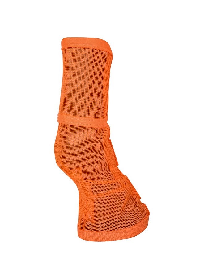 كاشيل واقيات ساق الحصان من كاشيل كروسيدر برتقالية اللون للخيول الصغيرة/العربية - Image 4