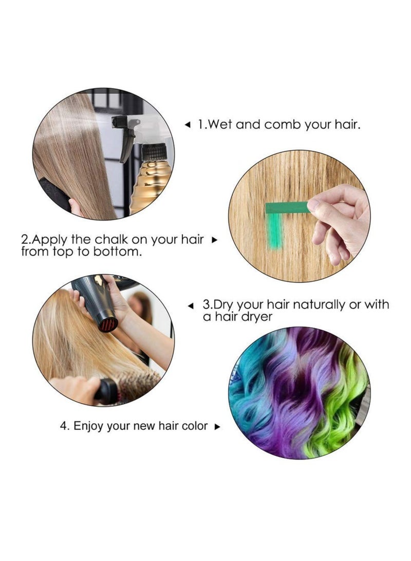 دايتويز مجموعة طباشير الشعر للأطفال والحيوانات الأليفة، صبغة شعر مؤقتة للكلاب، 24 لونًا، فن صبغ الشعر قابل للغسل، أفضل هدية للحفلات، وأعياد الميلاد، والعام الجديد، ومكياج الحفلات التنكرية - Image 2