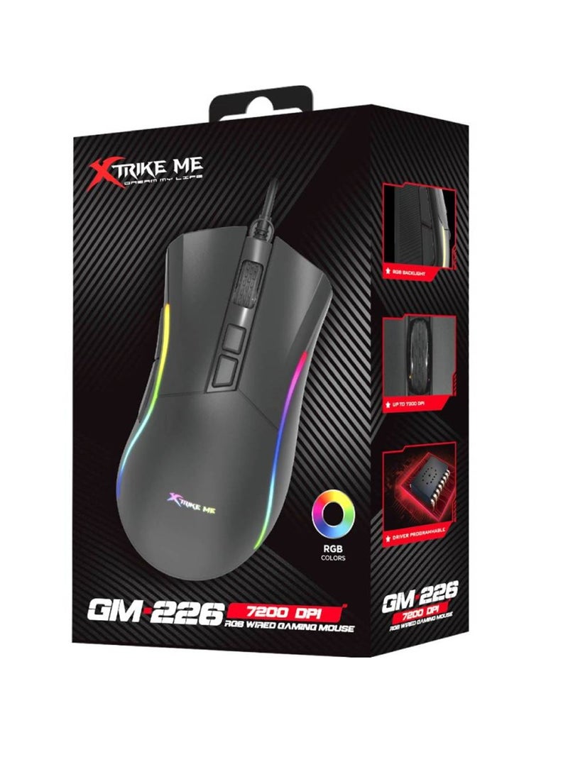 XTRIKE ME GM-226 Wired Gaming Mouse With Seven Programmable Buttons - Image 1