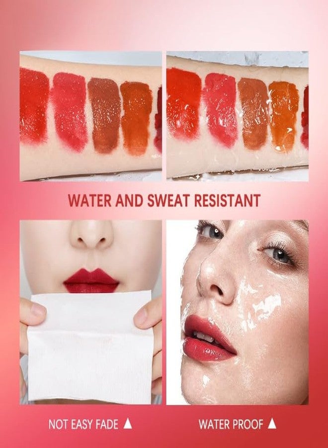 VBA Two-step Liquid lipstick with Moisturizing Lip Oil Double Head Waterproof Lip Gloss Non-Sticky Tinted with Fruit Flavor Lip Oil Matte Finish (128) - Image 5