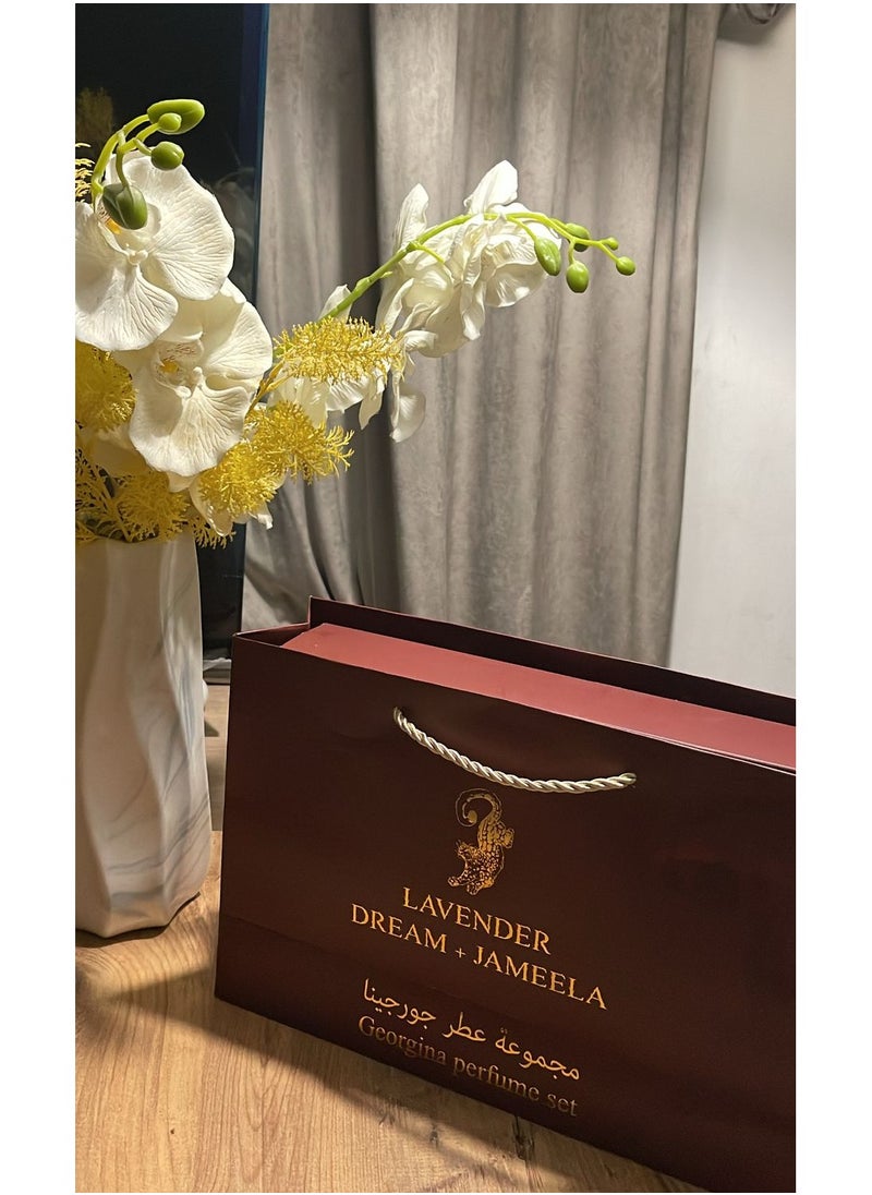 لافندر مجموعة عطر جورجينا قطعتين كل قطعة 75 مل + مخمرية  - Image 5