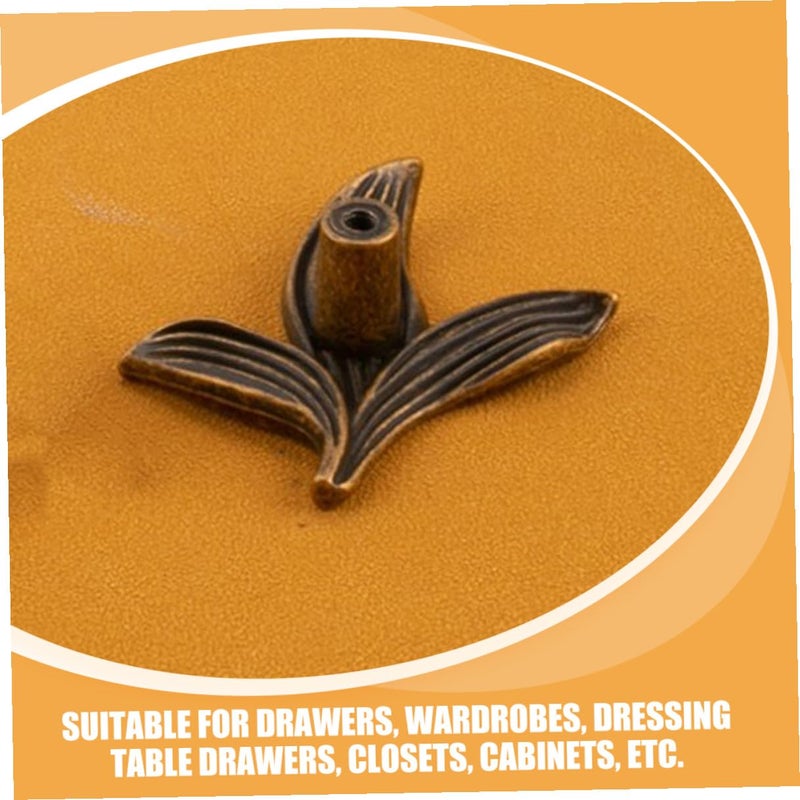Antique Copper Zinc Alloy Cabinet Knob Single Hole For Kitchen Bathroom Closet - Image 4