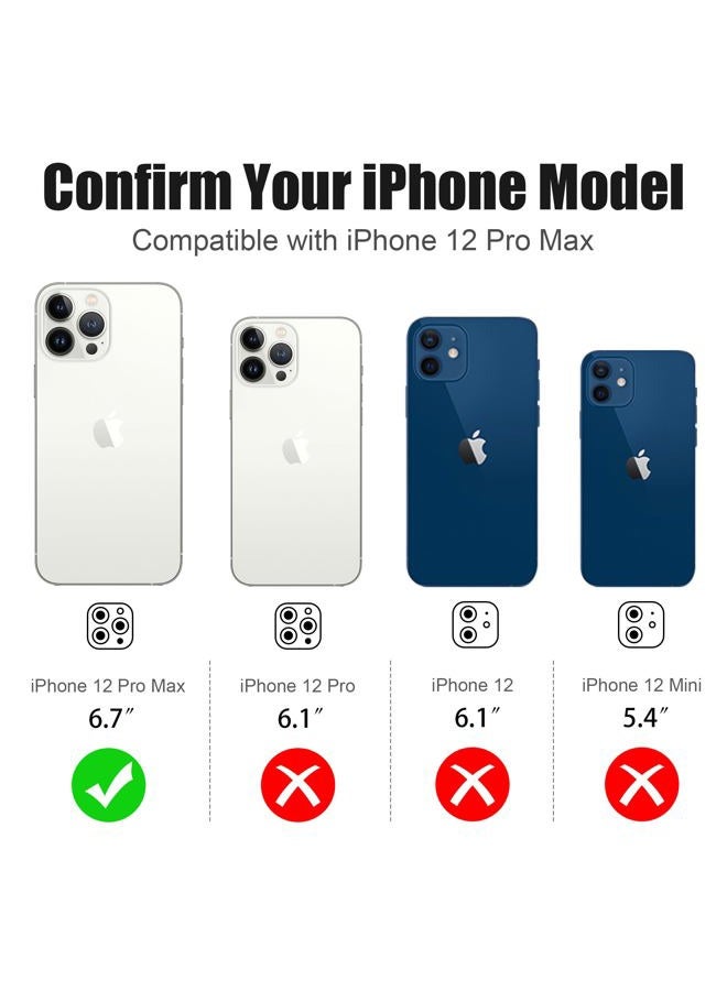 AGVEE 3+3 6 Pack for iPhone 12 Pro Max 6.7" Camera Lens Cover Protector, Bling Diamond & Bling Glitter Metal Ring 9H Tempered HD Glass Camera Cover Protector Film, Bling-Pink - Image 2