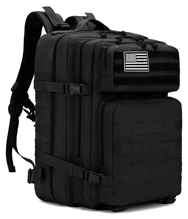 45L Tactical Backpack 3 Day Assault Survival Molle Pack Bug Out Bag Fishing Outdoor Mountaineering Hiking Camping Multi-Function Backpack Rucksack - Image 1