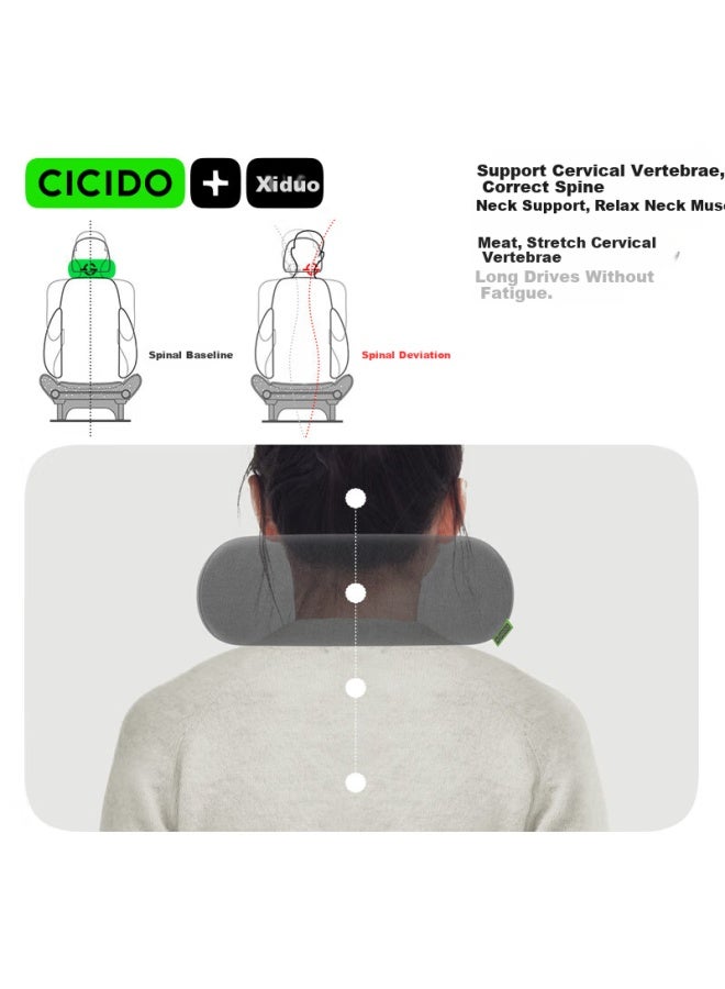 CICIDO وسادة رأس سيارة سيكيدو غاب، وسادة مقعد السيارة، دعم قطن السائق المثبت في السيارة، تسلا شياومي - Image 2