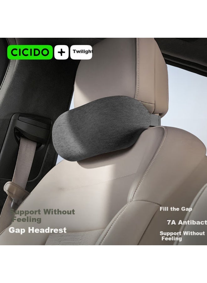 CICIDO وسادة رأس سيارة سيكيدو غاب، وسادة مقعد السيارة، دعم قطن السائق المثبت في السيارة، تسلا شياومي - Image 1