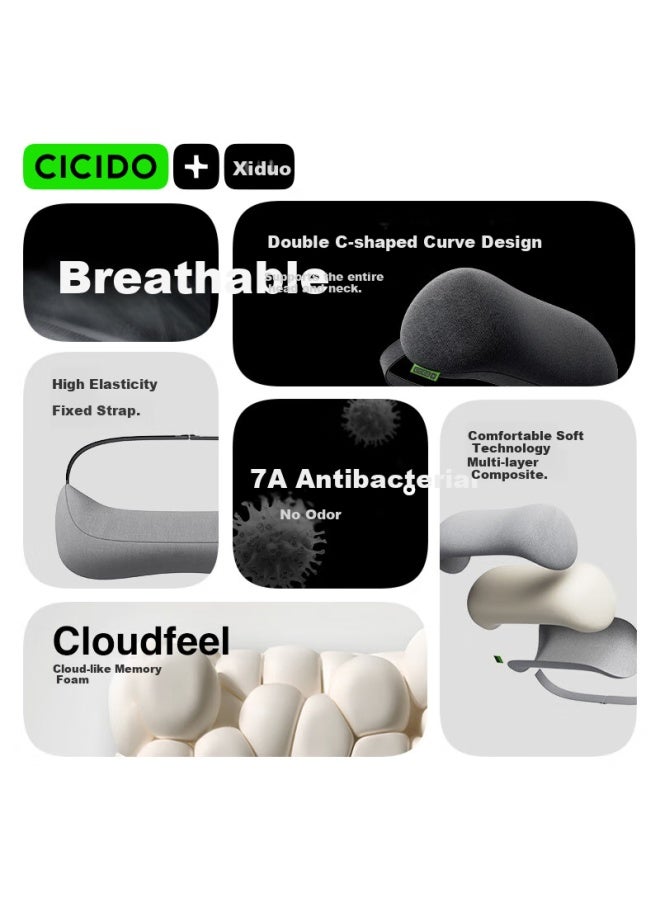 CICIDO وسادة رأس سيارة سيكيدو غاب، وسادة مقعد السيارة، دعم قطن السائق المثبت في السيارة، تسلا شياومي - Image 3