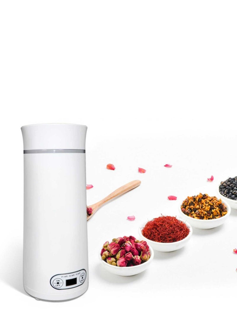 KASTWAVE Travel Kettle Electric Small - Portable Kettle for Travel - Mini Hot Water Boiler/Maker/Warmer/Heater for Tea - Small Size One Cup Bottle/Thermos for Boil Water Single/Personal, White - Image 1