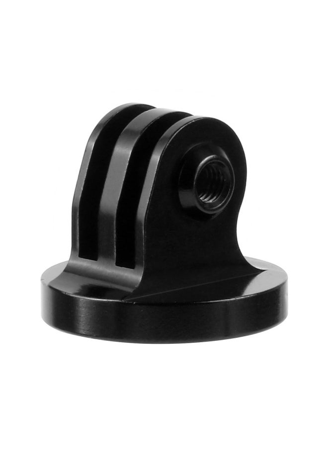 Suitable For GoPro11/10 Aluminum Alloy Adapter Motion Camera Accessories Tripod 1/4 Conversion Fixed Base-Color:Black - Image 1