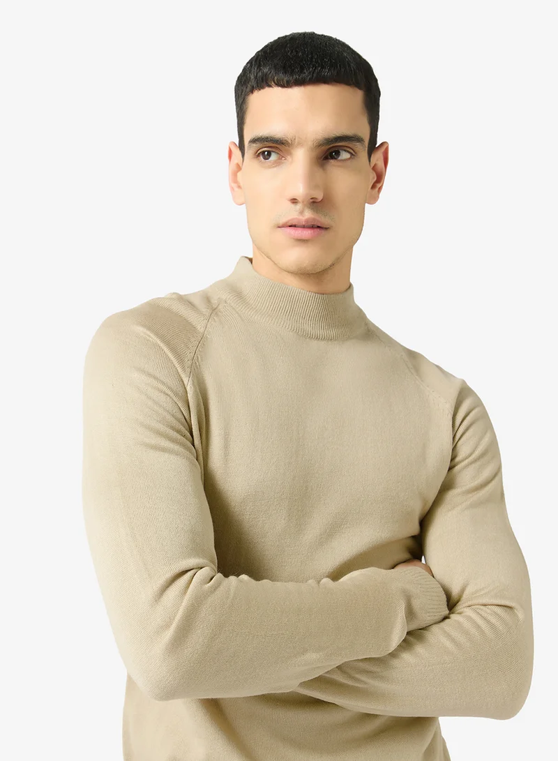 Robert Wood  Casual Turtle Neck Pullover Sweater for Men | Best Price UAE