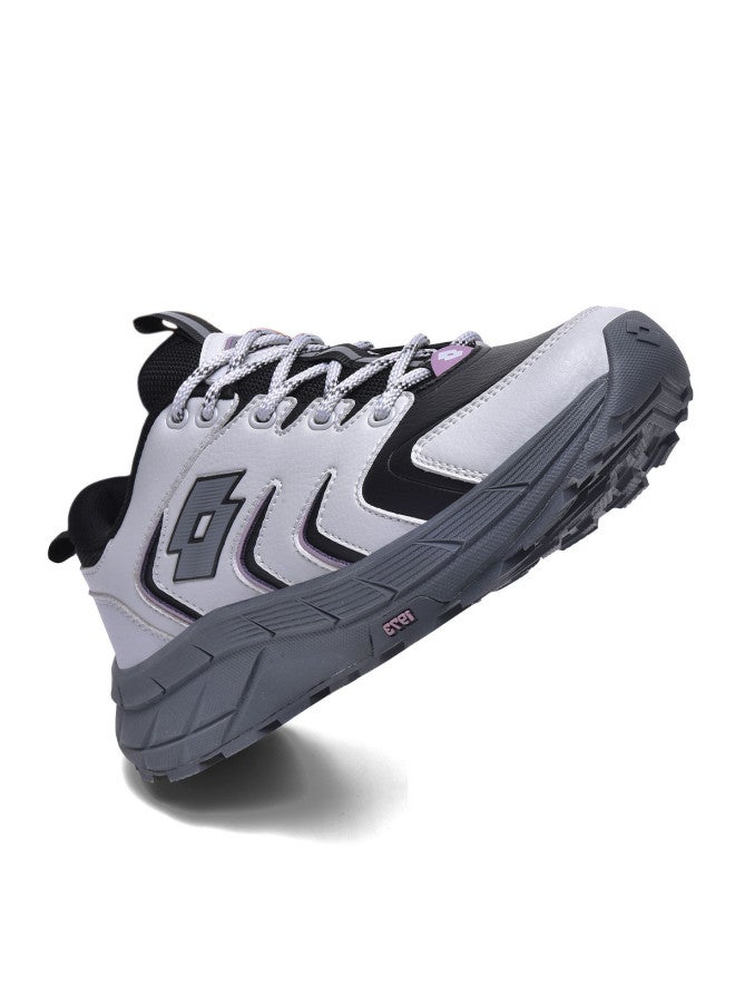 LOTTO Women's Outdoor Sports Shoes Summer New Leather Water-resistant Thick Sole Cushioned Wear-resistant Grip Hiking Shoes For Women - Image 5