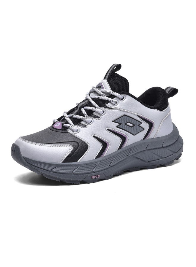 LOTTO Women's Outdoor Sports Shoes Summer New Leather Water-resistant Thick Sole Cushioned Wear-resistant Grip Hiking Shoes For Women - Image 3