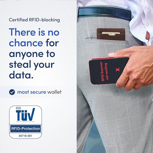 TRAVANDO Mens Wallet with Money Clip AUSTIN RFID Blocking Bifold Credit Card Holder for Men with Gift Box - Image 5