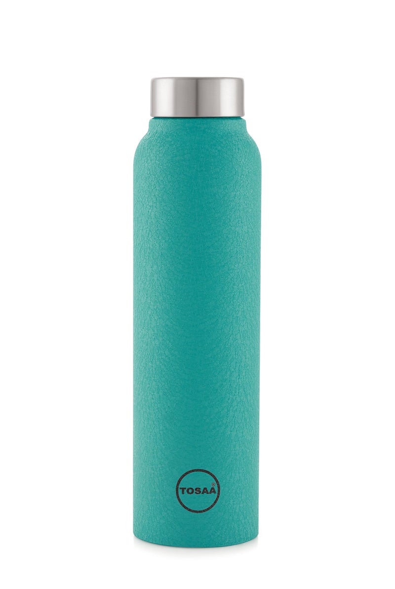 Tosaa Stainless Steel Sleek Design Sports/Fridge Wide Mouth Water Bottle 900ml, Texture Cyan| Eco Friendly | BPA Free | Water Bottle for Office, Gym, School, Yoga, Trekking, Men, Women and Kids - Image 4