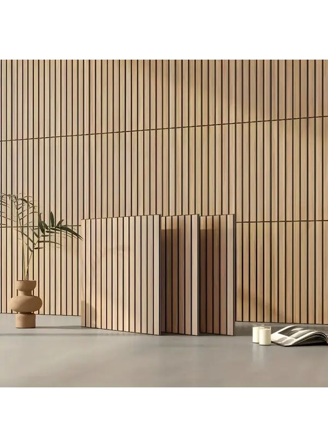 7 Pieces 3D Wood Grain Peel Stick Wallpaper Waterproof Stain Resistant Home Renovation - Image 1