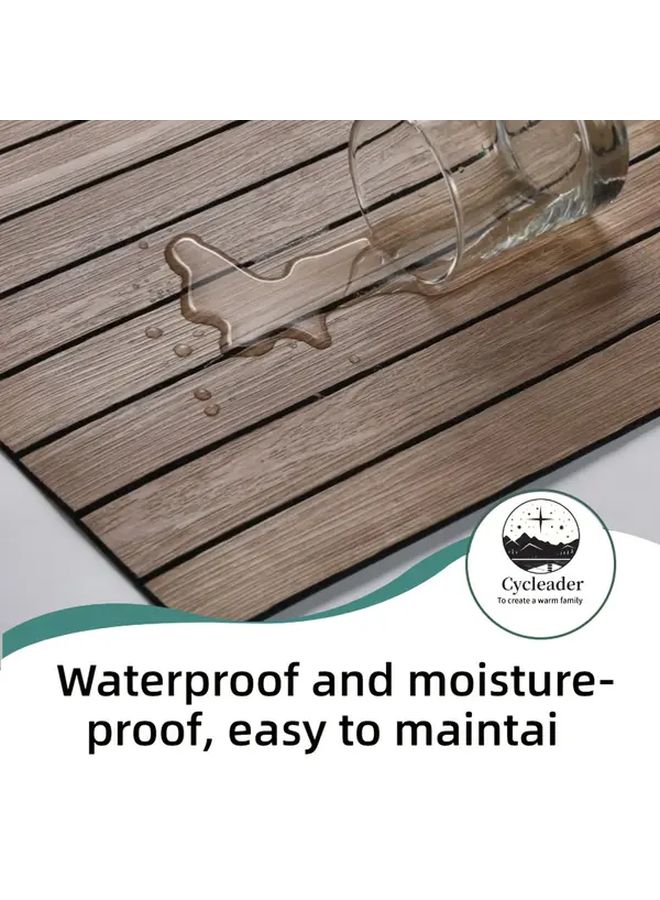7 Pieces 3D Wood Grain Peel Stick Wallpaper Waterproof Stain Resistant Home Renovation - Image 5