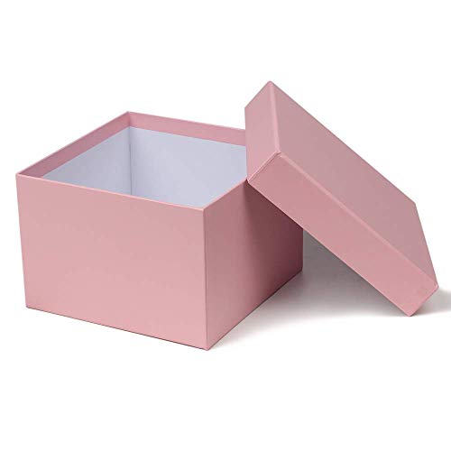 Briful Square Gift Boxes with Lids Set of 4 Pink Gift Box Assorted Sizes Nesting Gift Boxes for Presents Birthday Bridesmaid Wedding Valentines Christmas Party Favor Boxes - Image 5