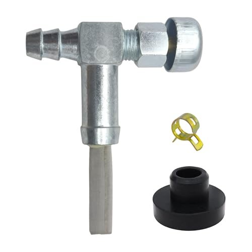 Strongthium Fuel Gas Tank Grommet and Shut Off Valve for Generator Craftsman Coleman Powermate 4200 5000 6500 Generac MTD Lawn Mower 3364 Fuel Tank Parts 7510171 9510171 - Image 1