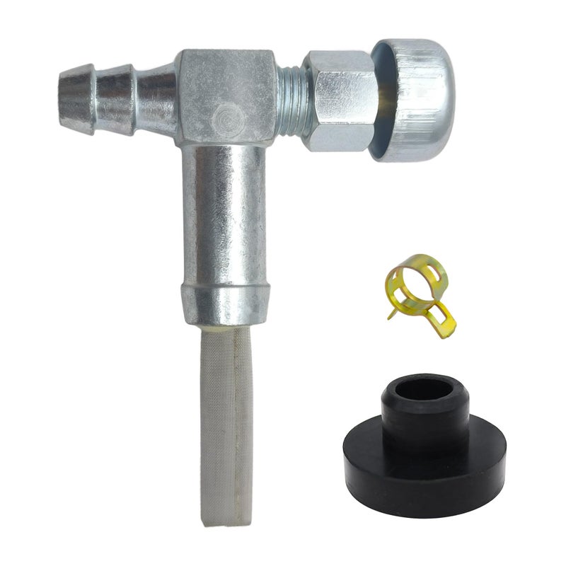 Strongthium Fuel Gas Tank Grommet and Shut Off Valve for Generator Craftsman Coleman Powermate 4200 5000 6500 Generac MTD Lawn Mower 3364 Fuel Tank Parts 7510171 9510171 - Image 3