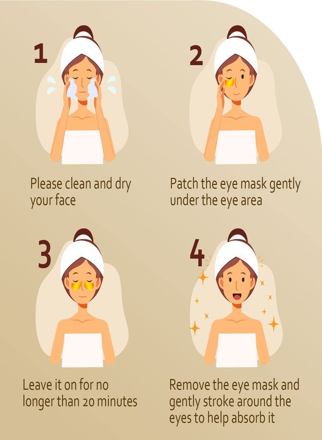 Taimand Under Eye Patches (30 Pairs), 24K Gold Under Eye Mask for Puffy Eyes, Dark Circles,Bags and Wrinkles with Collagen,Relieves Pressure and Reduces Wrinkles,Revitalises and Refreshes Your Skin - Image 5