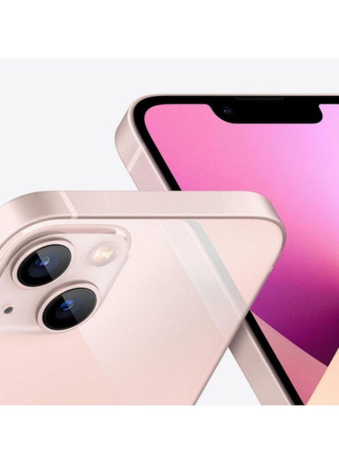 ابل  هاتف آيفون 13 بذاكرة داخلية 128 جيجابايت ويدعم تقنية 5G مع تطبيق فيس تايم، بلون وردي - إصدار عالمي - Image 4