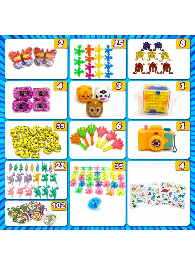 HIGHDAS 324 Piece Kids Party Favors Toy Set Party Bag & Goodie Bag Fillers, Birthday Return Gifts, Piñata Fillers & Classroom Prizes for Boys & Girls - Image 5