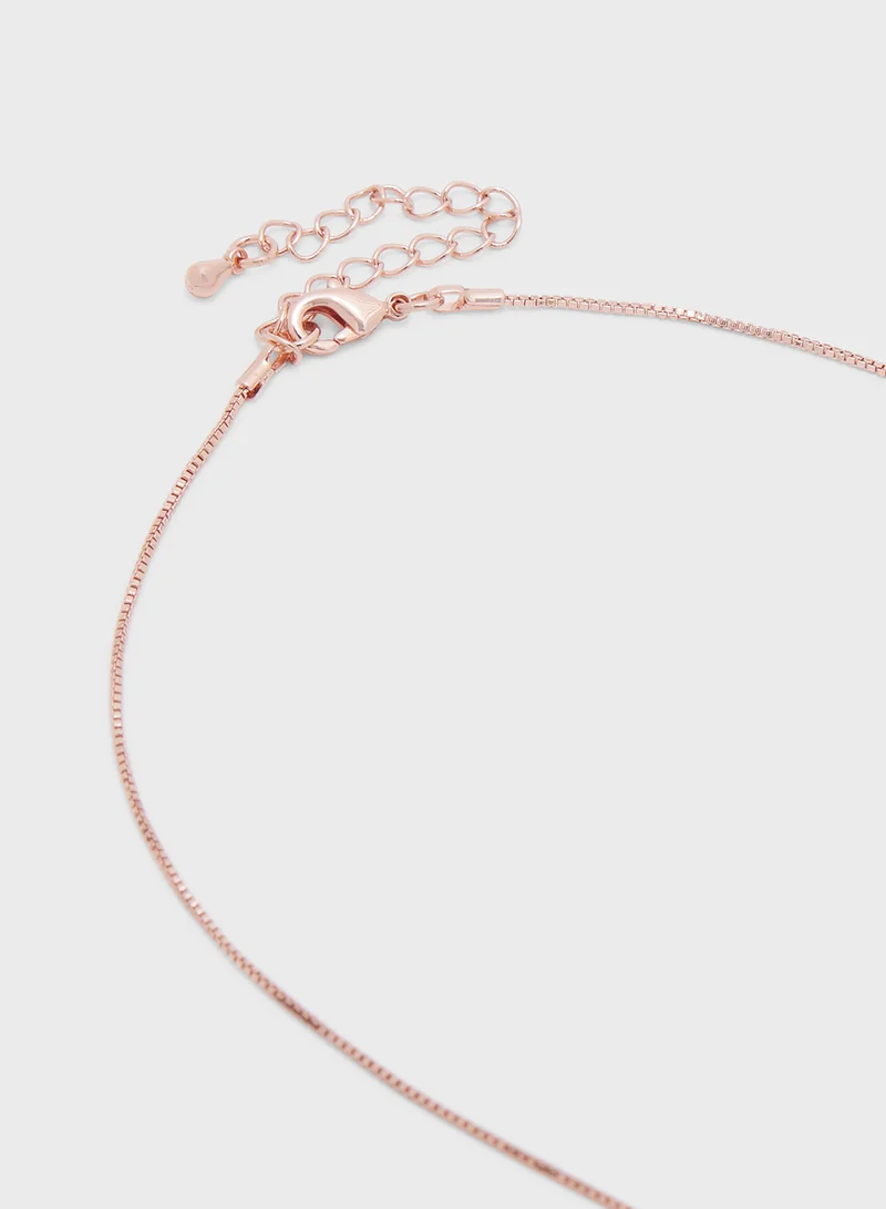 Ella Limited Edition Stone Pendant Necklace  & Hoopearrings Set