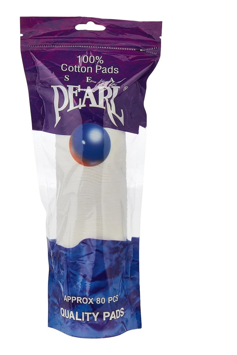PEARL 100% Cotton Make Up Cosmetics Pads (Pack Of 3 X 80) - Image 2