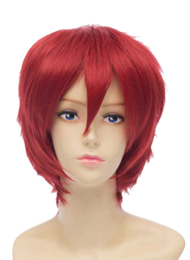 NIBEMINENT E-Busienss Sabaku No Gaara Akashi Seijyuurou Red Anime Short Cosplay Synthetic Wig - Image 1